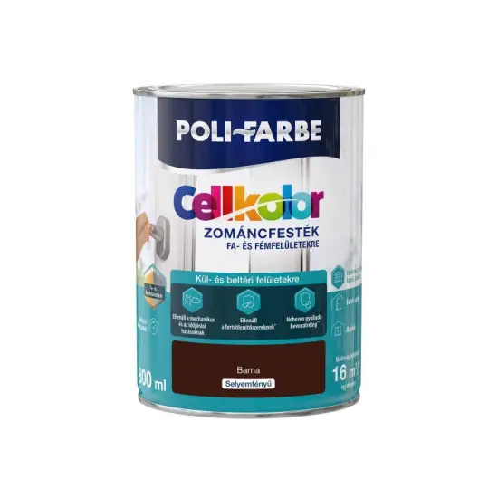Cellkolor selyemf. zománcfesték barna 0,8 l Outlet