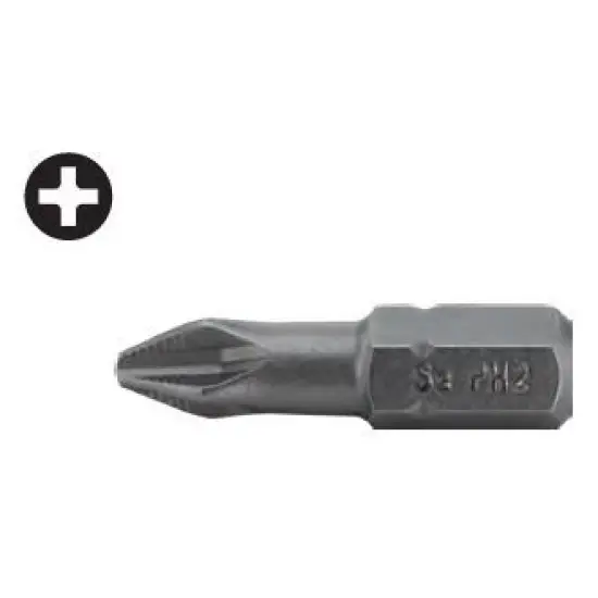 Azonnal elérhető csavar bit, S2 TORSION, PH2 (20db)
