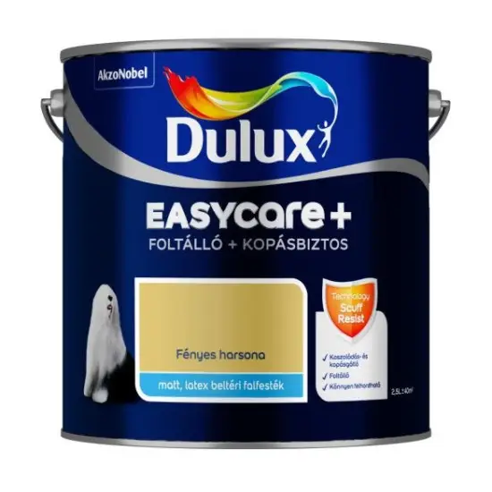 Dulux Easycare+ Fényes harsona 2,5 l Azonnal elérhető