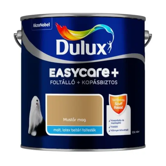 Kihagyhatatlan ajánlat Dulux Easycare+ Mustár mag 2,5 l