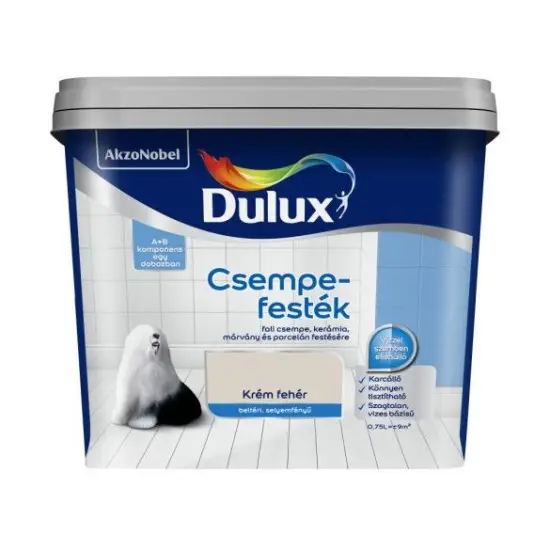 Dulux Simply Refresh Csempefesték krém fehér 0,75 l Akciós ár
