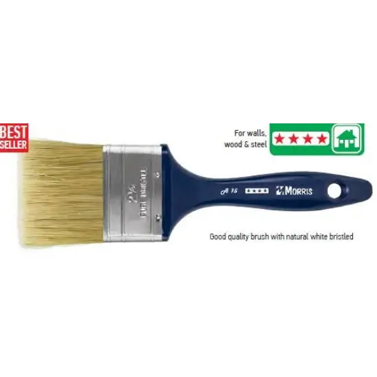 ecset , A15, fehér sörte, fél-dupla, 1-1/2" Ajánlat