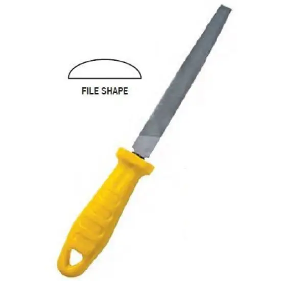 félkerek reszelő markolattal markolat, 10'' Olcsóbb