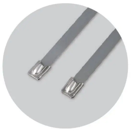Szezonális akció golyózáras fémszalagos rögzítő (SS316), 300X4.5mm (100db)