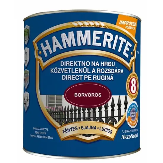 Hammerite fényes borvörös 2,5 l Csak ma