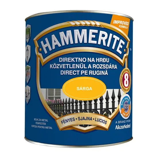 Vedd meg online Hammerite fényes sárga 2,5 l