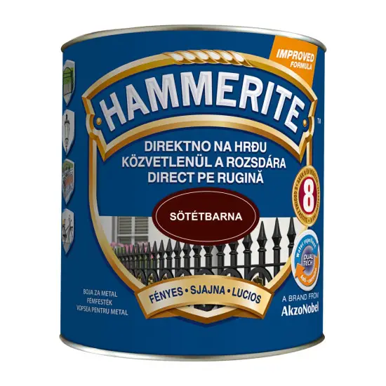 Hammerite fényes sötétbarna 2,5 l Akciós ár