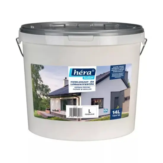 Héra Kolor Homlokzat- és Lábazatfesték fehér és "L" 14 l Outlet