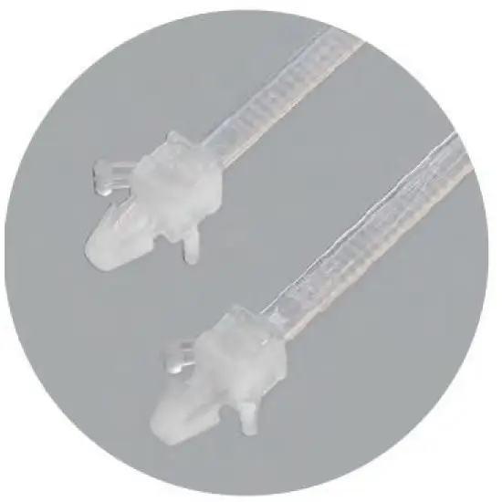 Expressz szállítás kábelkötegelő lyukakhoz, fehér, 132x4.8mm (100db)