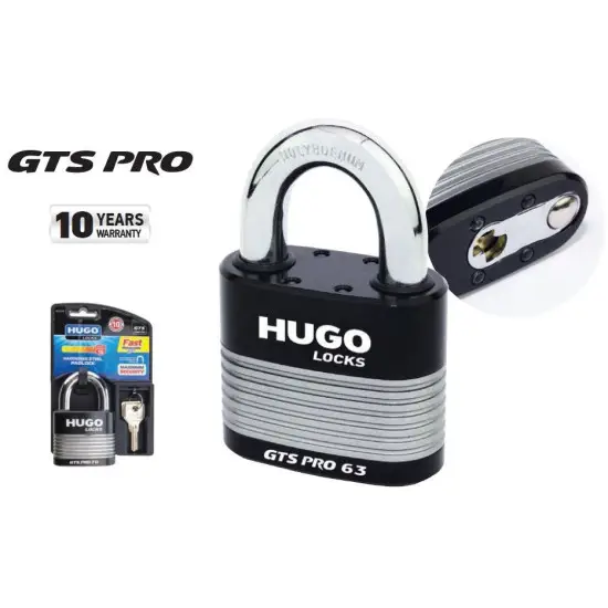 lakat GTS-PRO 63 edzett acél, 3 kulccsal Vásárlói kedvenc