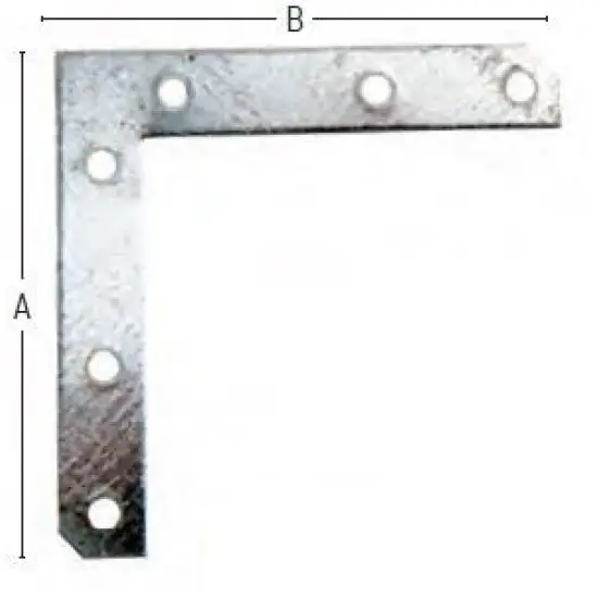 lapos derékszögű toldóelem, galvanizált, 60mm?60mm (100 db) Legjobb ár