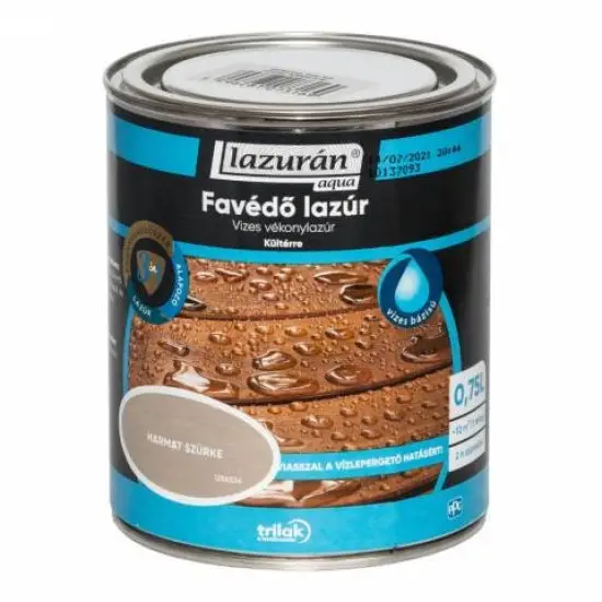 Lazurán Aqua Favédő Lazúr 3in1 harmatszürke 0,75 l Kedvezményes ár