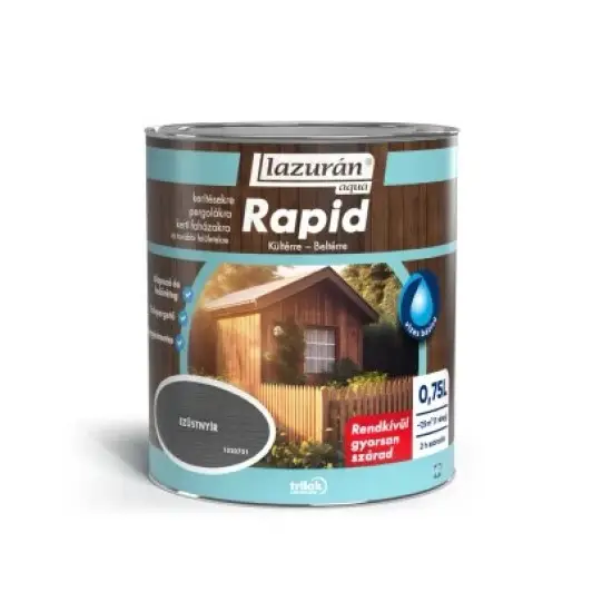 Gyors szállítás Lazurán Aqua Rapid ezüstnyír 0.75 l