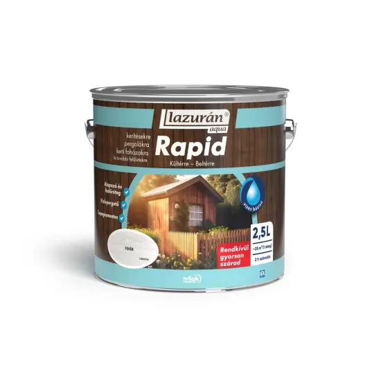 Expressz kézbesítés Lazurán Aqua Rapid fehér 2,5 l