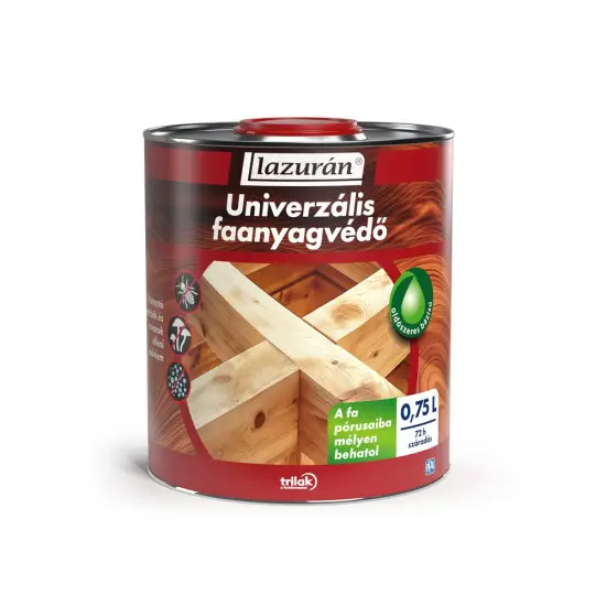 Lazurán Univerzális Faanyagvédő 0,75 l ÚJ Akciós ár
