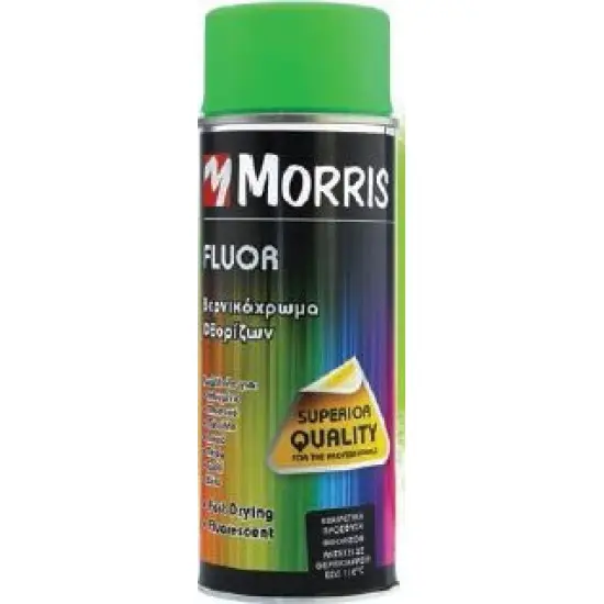 Biztonságos fizetés Morris fluoreszkáló lakkspray, zöld, 400 ml