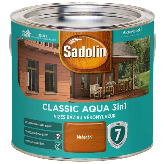 Azonnali szállítás Sadolin Classic Aqua mahagóni 2,5 l
