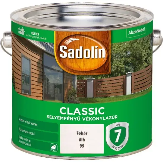 Népszerű Sadolin Classic fehér 2,5 l
