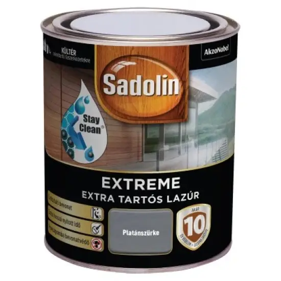 Sadolin Extreme platánszürke 0,7 l Biztonságos fizetés