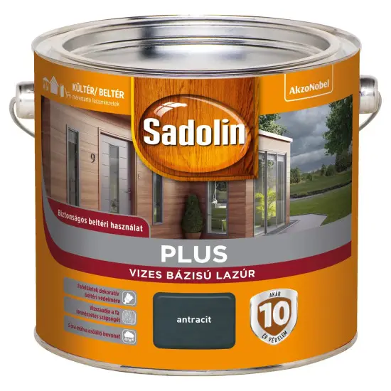 Azonnal elérhető Sadolin Plus Antracit 2,5 l