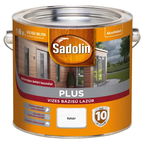 Sadolin Plus Fehér 2,5 l Biztonságos fizetés