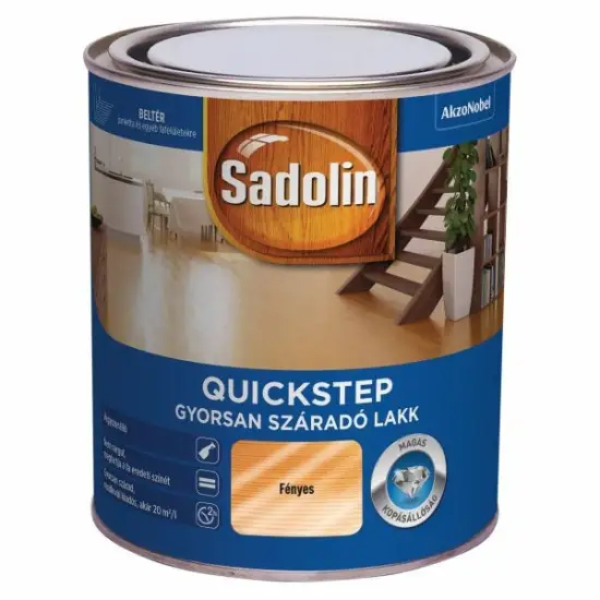 Utolsó esély Sadolin Quickstep parkettalakk fényes 0,75 l