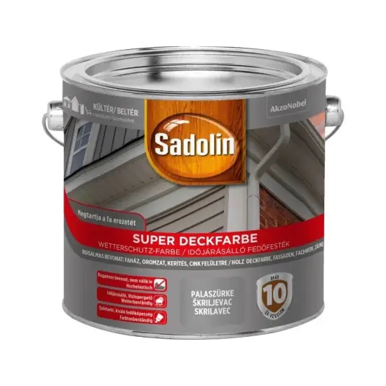 Kedvezmény Sadolin Super Deckfarbe Palaszürke 2,5L