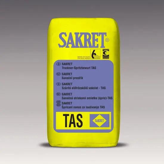Sakret TAS Szárító előfröcskölő vakolat 30 kg Különleges ajánlat