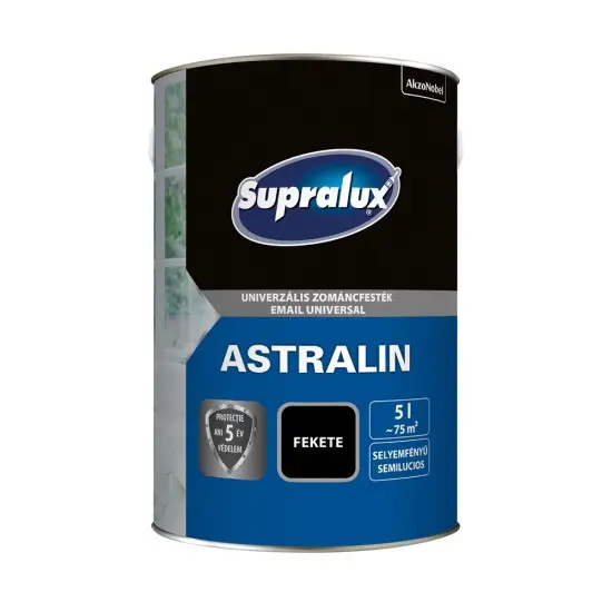Rendeld meg most Supralux Astralin univerzális zománcfesték selyemf. fekete 5 l