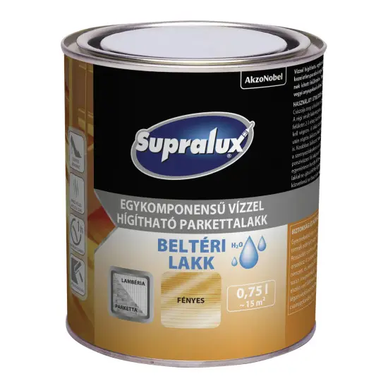 Kiárusítás Supralux Beltéri lakk - fényes 0,75 l