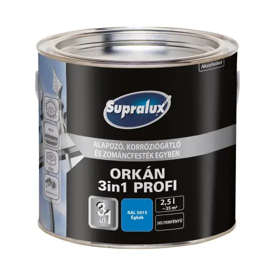 Supralux Orkán 3in1 Profi RAL5015 égkék 2,5 l Kedvezmény