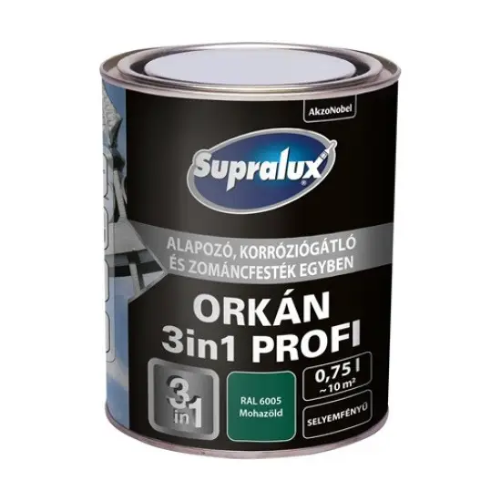 Szezonális akció Supralux Orkán 3in1 Profi RAL6005 mohazöld 0,75 l