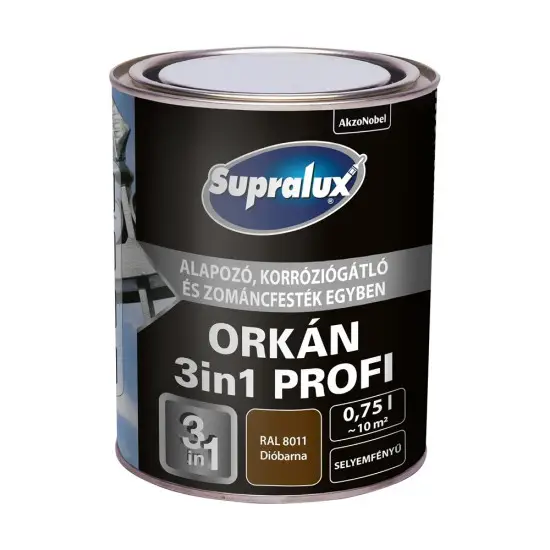 Supralux Orkán 3in1 Profi RAL8011 dióbarna 0,75 l Prémium