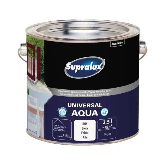 Kedvezmény Supralux Universal Aqua magasf. fehér 2,5 l