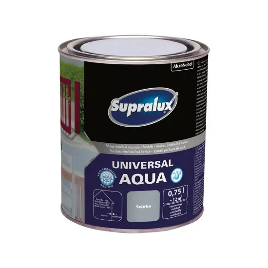 Végkiárusítás Supralux Universal Aqua selyemf. szürke 0,75 l