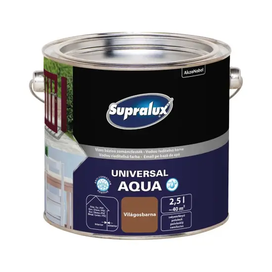 Vásárlói kedvenc Supralux Universal Aqua selyemf. világosbarna RAL8024 2,5 l