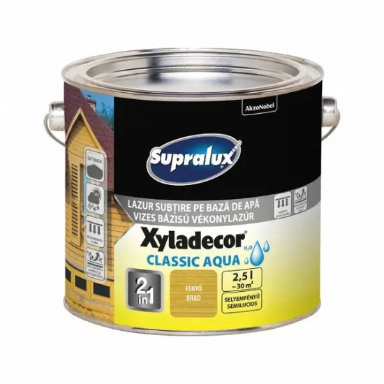 Árcsökkenés Supralux Xyladecor Classic Aqua fenyő 2,5 l