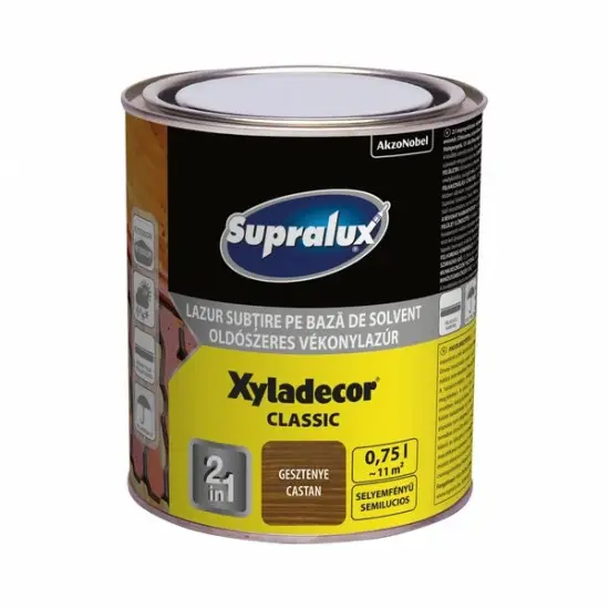 Supralux Xyladecor Classic vékonylazúr gesztenye 0,75 l Kihagyhatatlan ajánlat