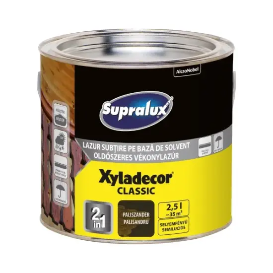 Korlátozott ajánlat Supralux Xyladecor Classic vékonylazúr paliszander 2,5 l