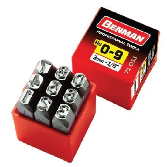 Vásárlói kedvenc számbeütő, 03.00mm(1/8''), (9db)