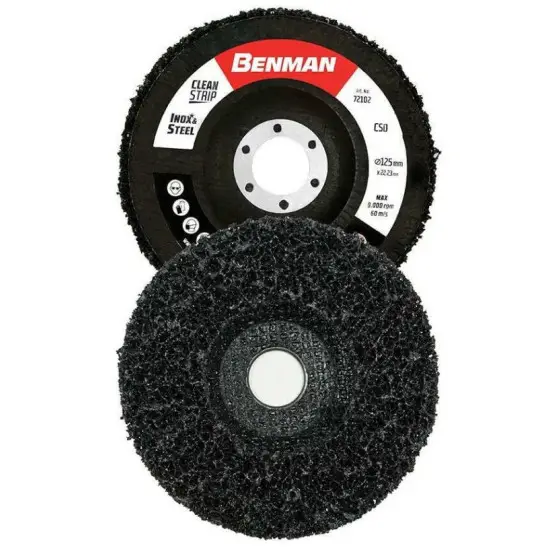 tisztító fém csiszolókorong 125×22,23 mm, fekete, BENMAN Utolsó esély