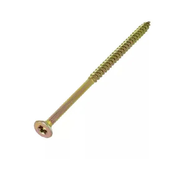 Torx hornyú faforgácslap csavar sárga RM 6X220 Expressz kézbesítés