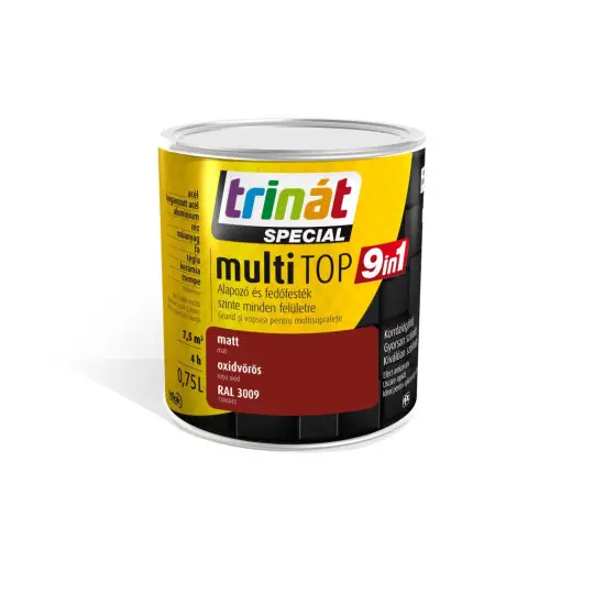 Gyors kiszállítás Trinát Multitop 9in1 RAL3009 oxidvörös 0,75 l