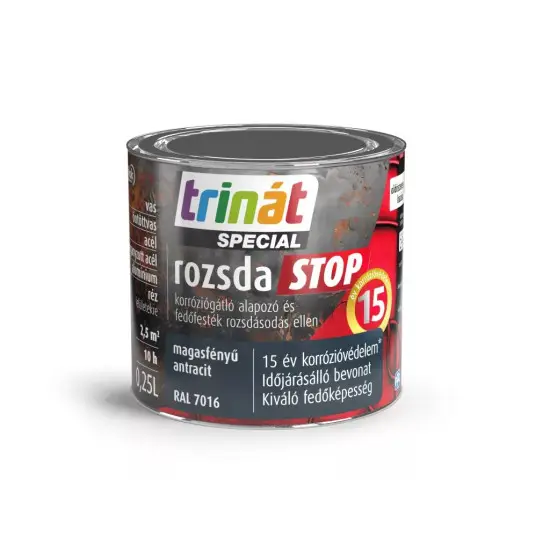 Trinát Rozsdastop magasf. RAL7016 antracit 0,25 l Vásárlói kedvenc