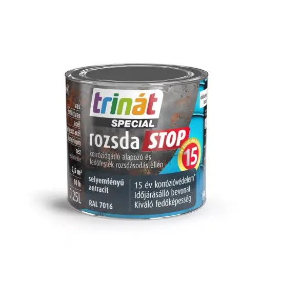 Trinát Rozsdastop selyemf. RAL7016 antracit 0,25 l Újdonság