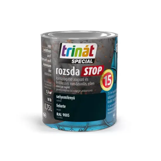 Vedd meg online Trinát Rozsdastop selyemf. RAL9005 fekete 0,75 l