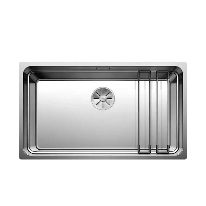 BLANCO ETAGON 700-U mosogatótálca, selyemfényű rozsdamentes acél, excenter nélkül Biztonságos vásárlás