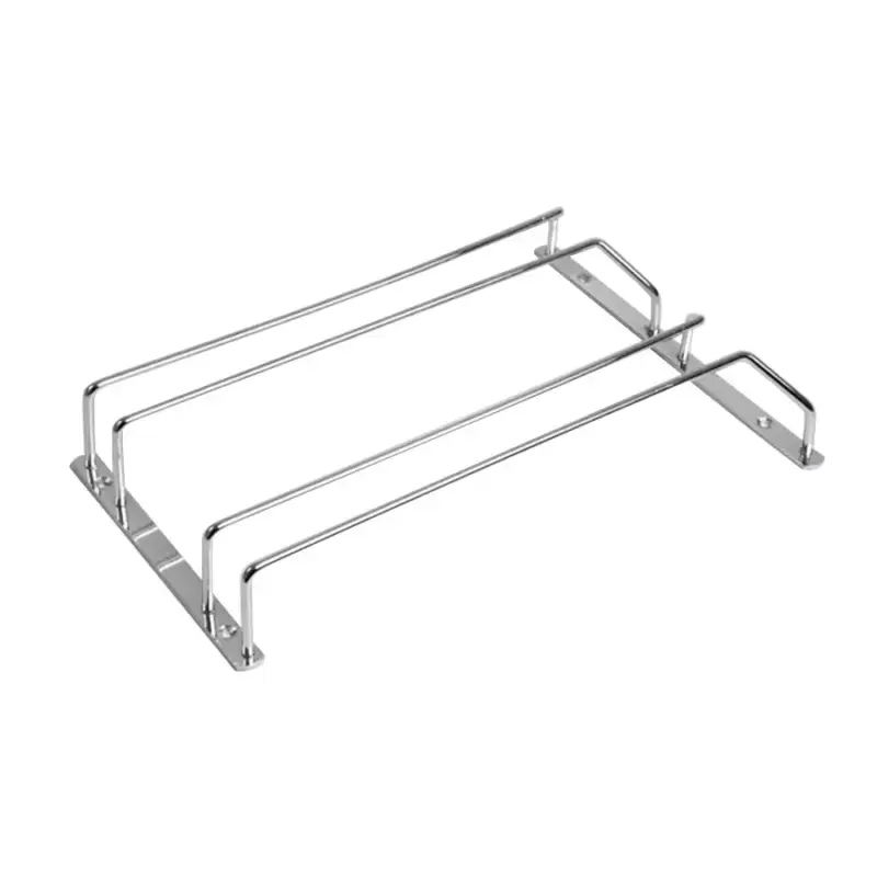 Árcsökkenés Fémrács H604B talpas pohártartó 2 soros 205x70x340mm Króm