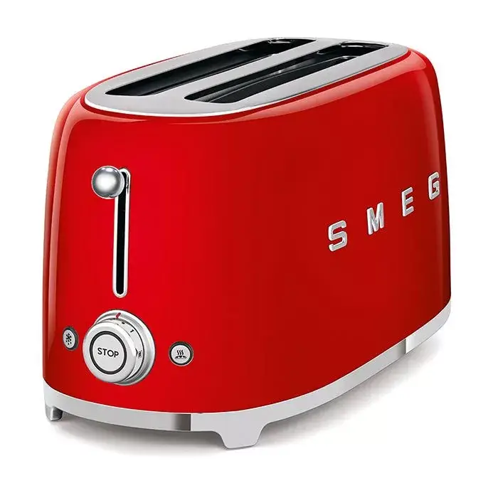 Kedvezmény SMEG retro 4-szeletes kenyérpirító, piros