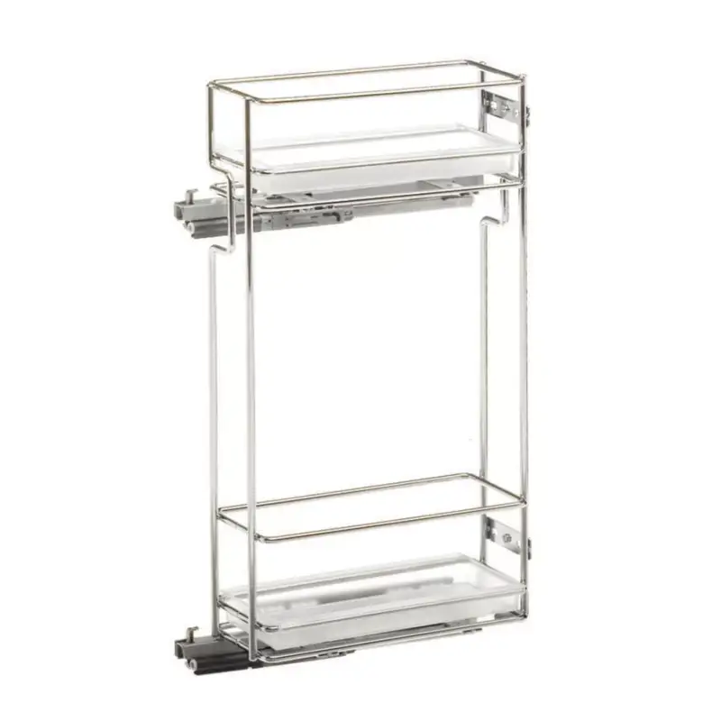 Fémrács VIBO oldalra szerelhető felső szekrénybe 107x293x510mm Balos + PVC tál Akció
